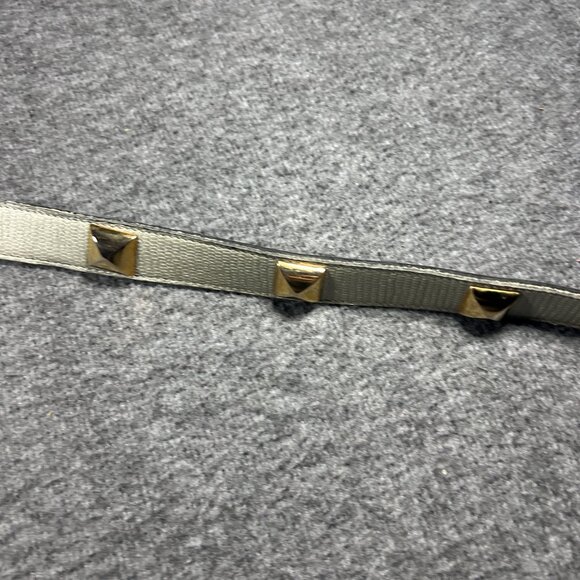 Leather‎ Punk Belt Gray Pyramid Studded Punk VTG 80s Made in USA Size Small 29\